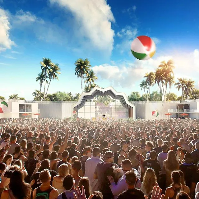 Rendering of a festival venue at a resort in Jamaica
